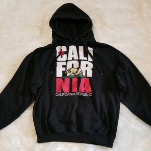 California Republic Bear State Flag Hoodie MEDIUM